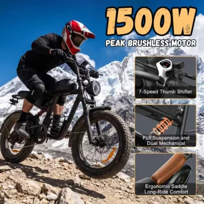 IFAYFAN FX-20 1500W Fat-Tire Electric Bike