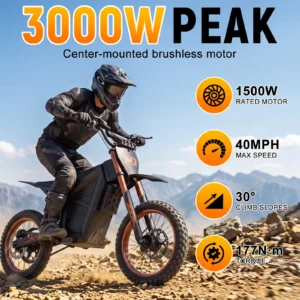 IFAYFAN M3 Adult Electric Off-Road Motorcycle 3000W
